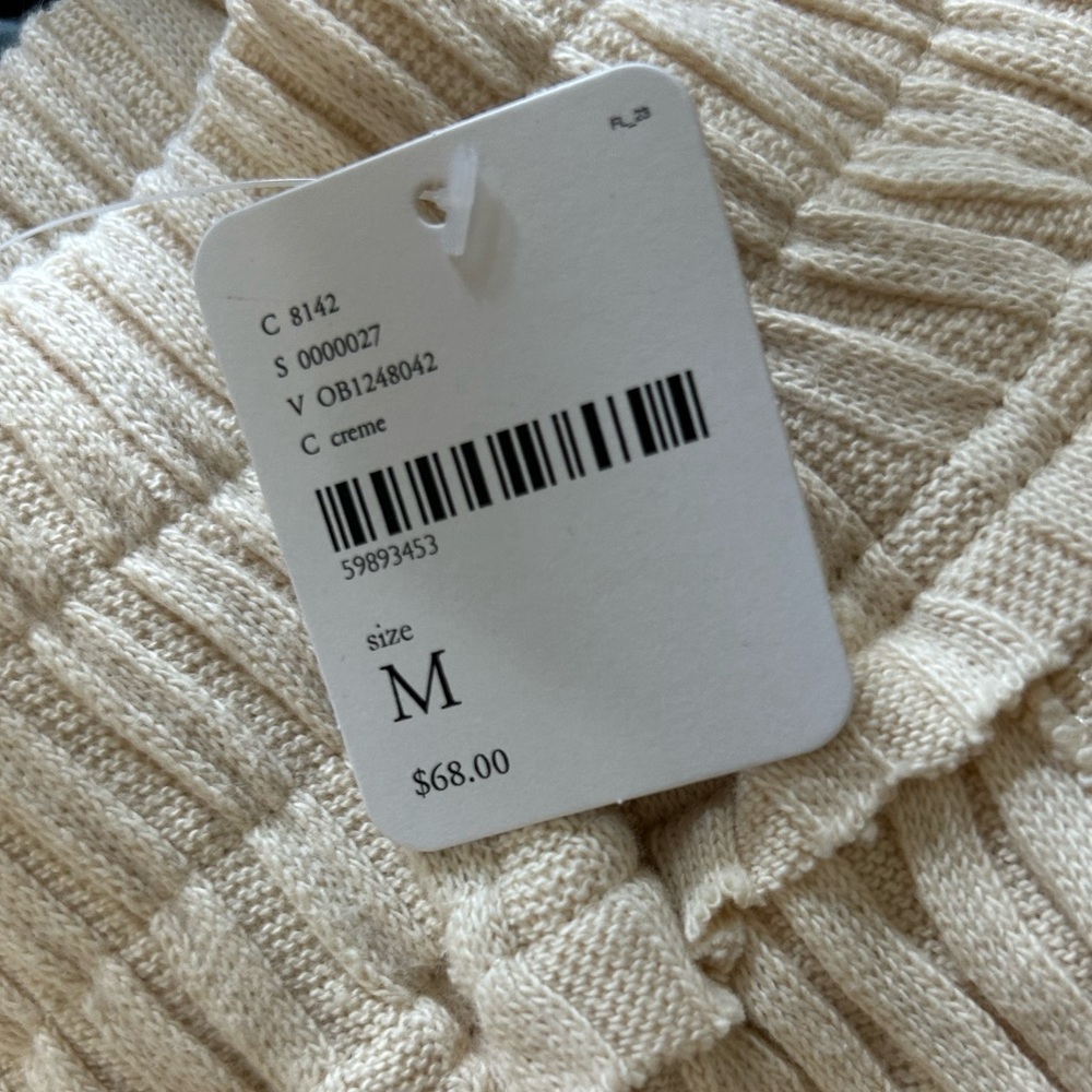 Free People Ribbed Knit Pants in Beige - Picture 2 of 3